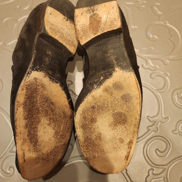 Black Gucci Women's Suede Loafers Size 7.5 B - Picture 4 of 8